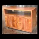 wattle TV unit on castors 